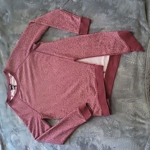 FINAL PRICE- Rue21 Assymetrical Burgundy Sweater, XS